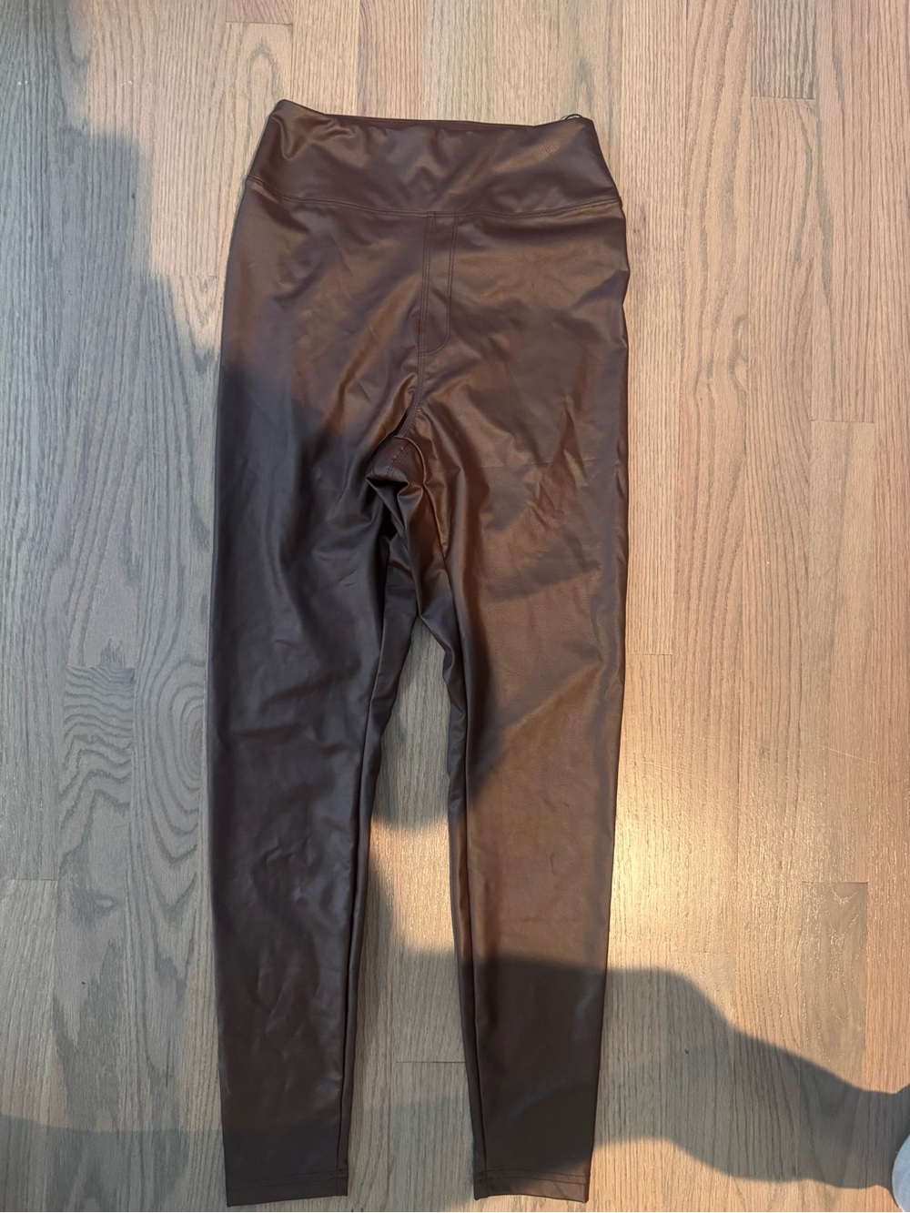 Aerie Offline Brown Faux Leather Leggings